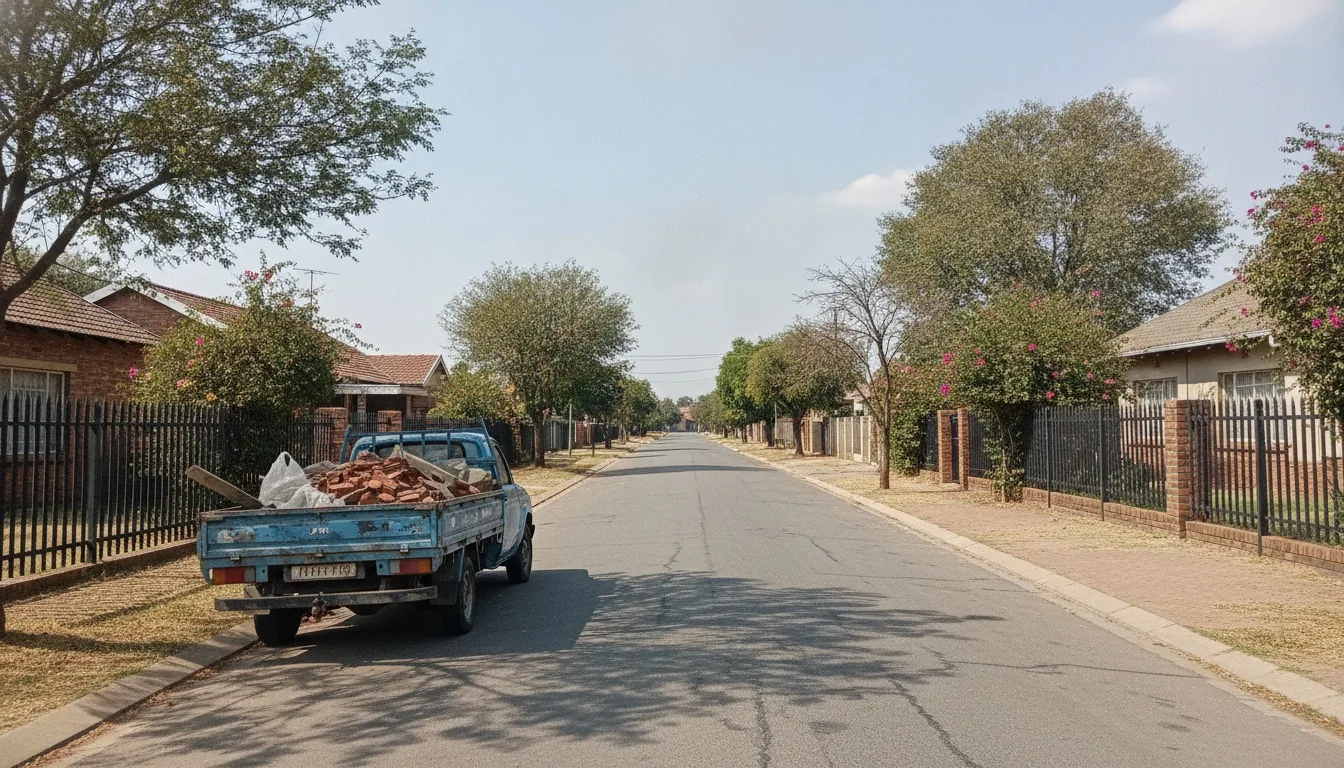 Rubble removal in Florida, Roodepoort near Florida Lake