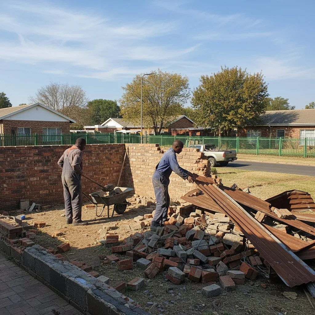 Rubble removal job in Roodepoort — recent project 4